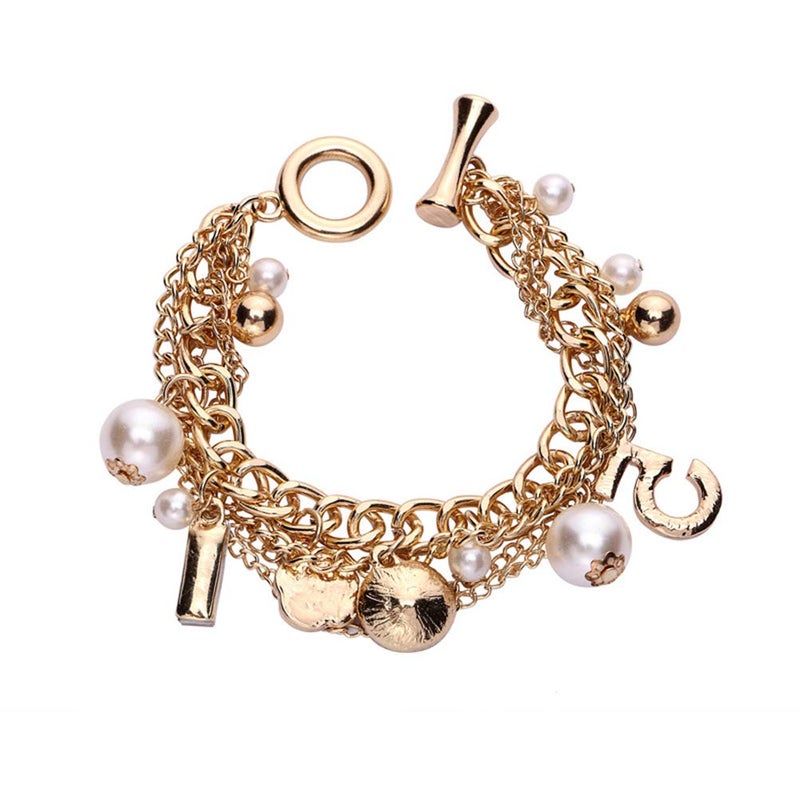 Glamtune Celebrity Design Inspired Gift Inspired Charm Lucky Bracelet Chain for Women - Image 2